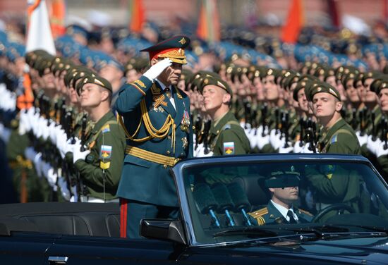 Final practice of military parade on 71st Victory anniversary