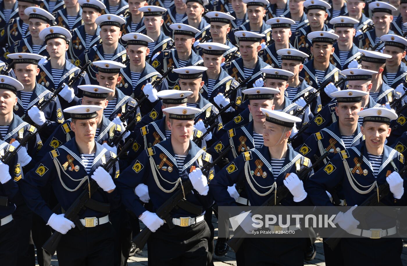 Final practice of military parade on 71st Victory anniversary