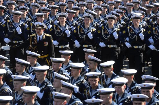 Final practice of military parade on 71st Victory anniversary