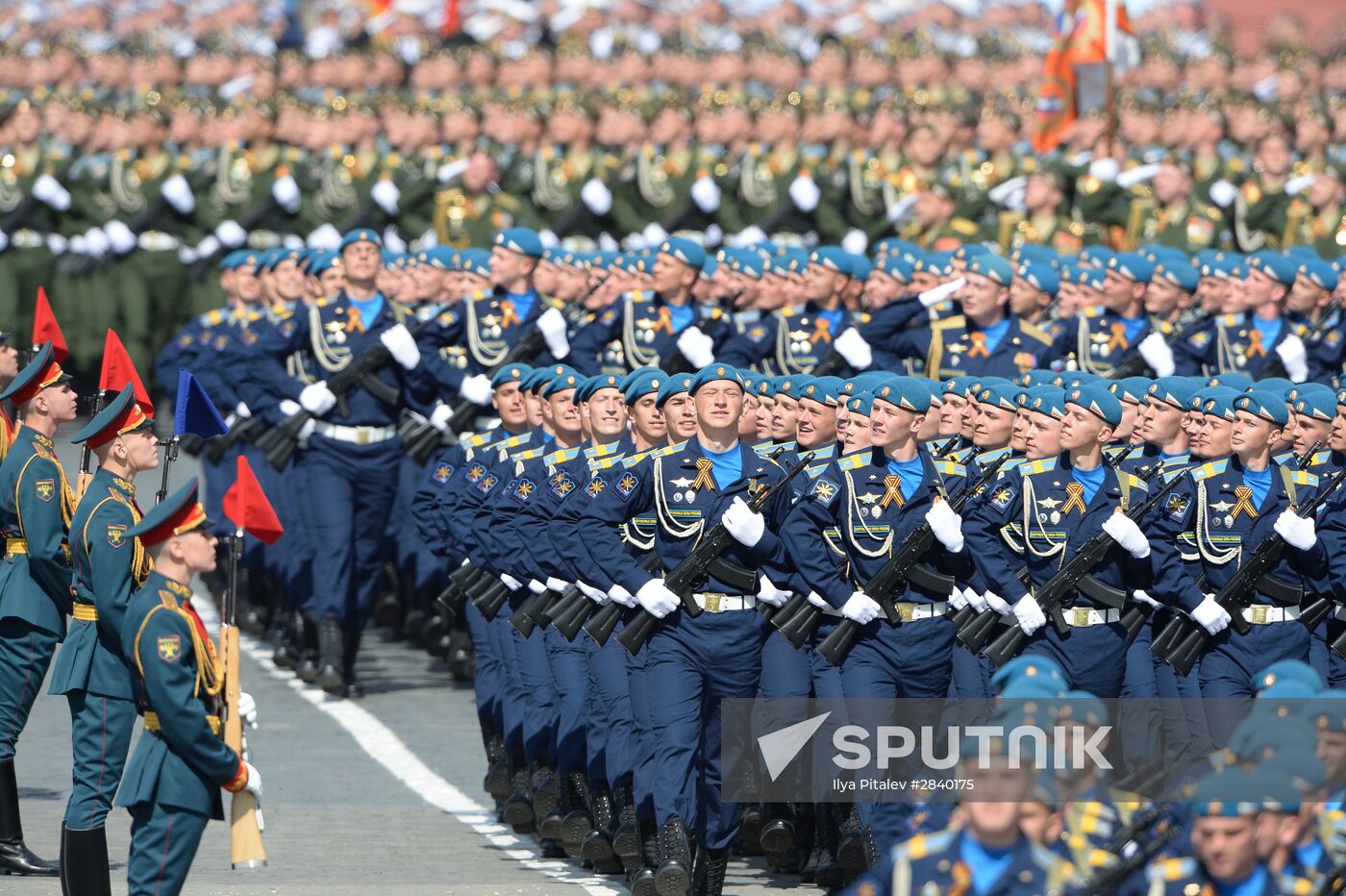 Final practice of military parade on 71st Victory anniversary