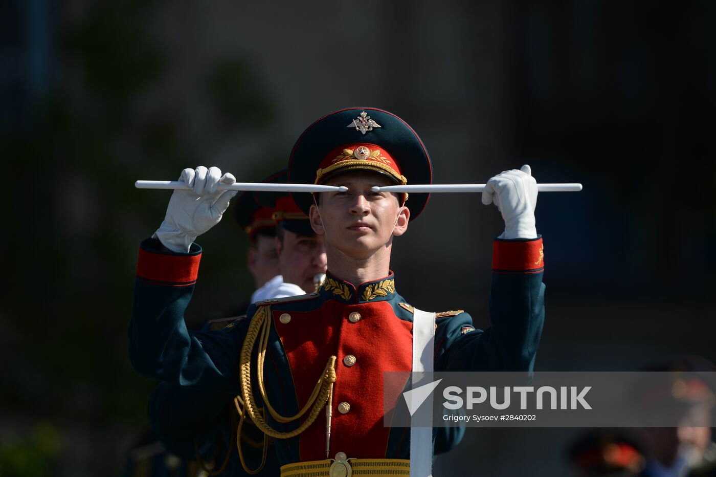 Final practice of military parade on 71st Victory anniversary