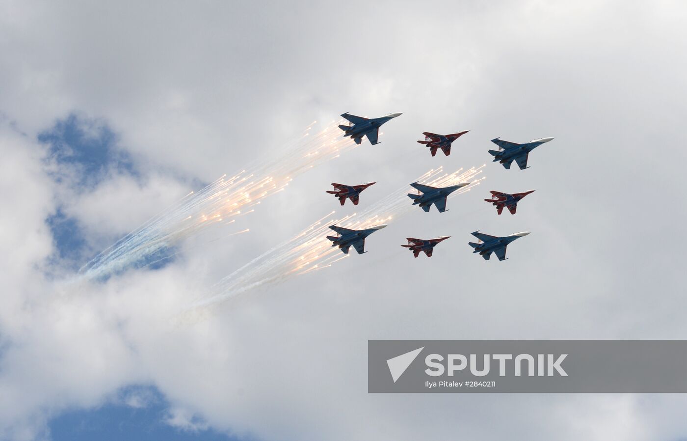 Final practice of military parade on 71st Victory anniversary