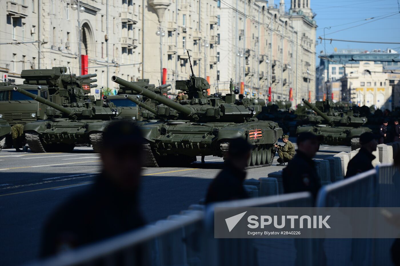 Final practice of military parade on 71st Victory anniversary