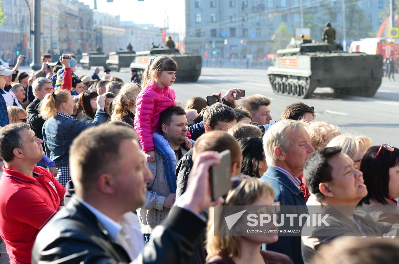 Final practice of military parade on 71st Victory anniversary