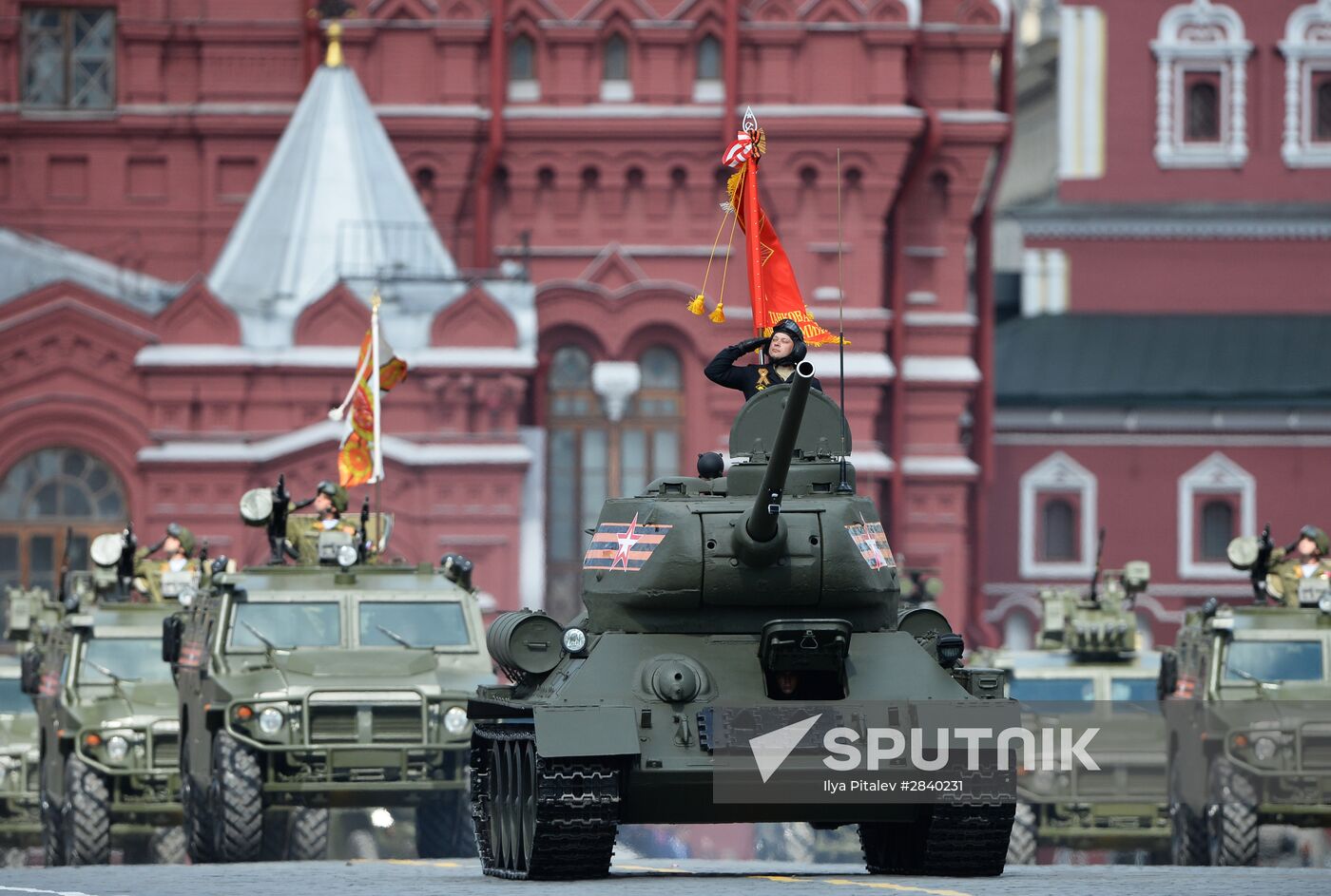 Final practice of military parade on 71st Victory anniversary