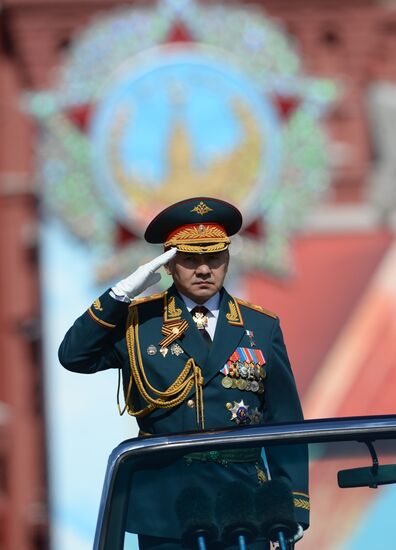 Final practice of military parade on 71st Victory anniversary