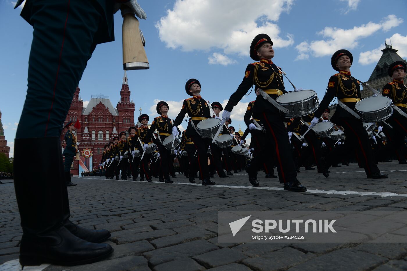 Final practice of military parade on 71st Victory anniversary