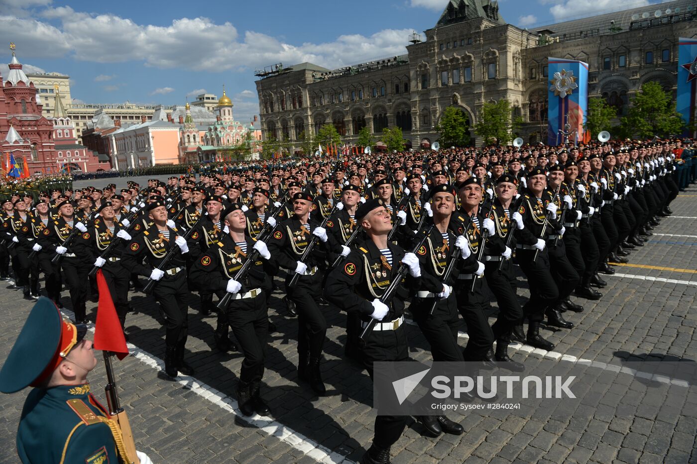 Final practice of military parade on 71st Victory anniversary