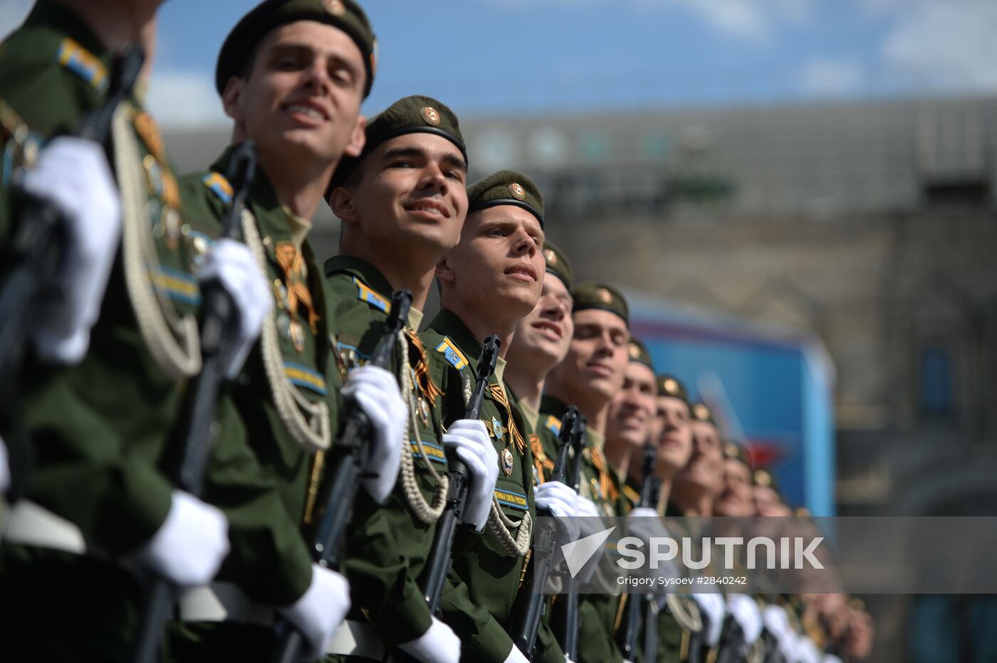 Final practice of military parade on 71st Victory anniversary