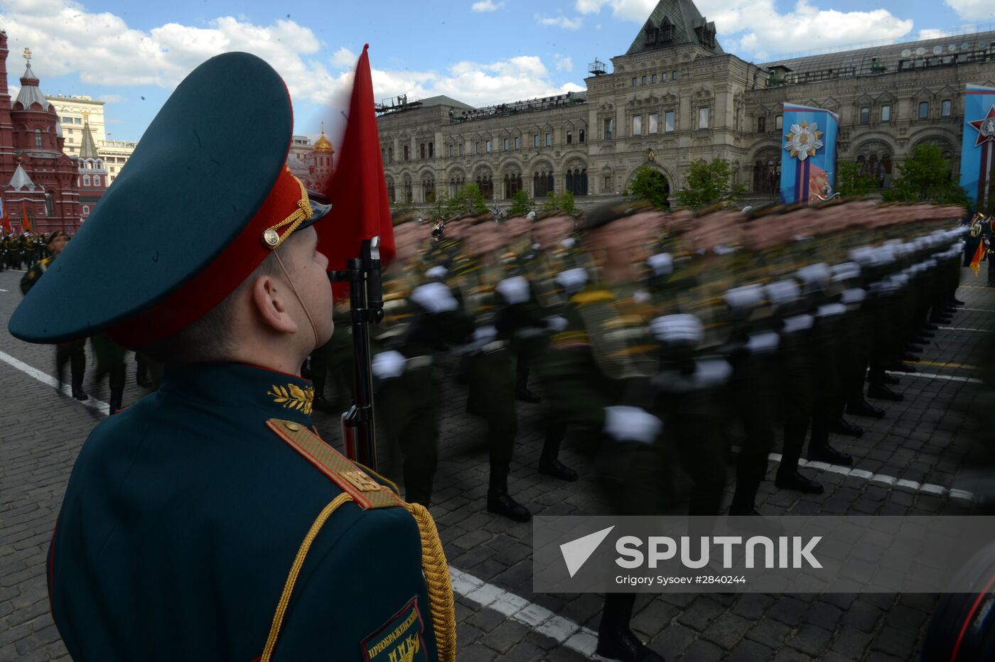 Final practice of military parade on 71st Victory anniversary