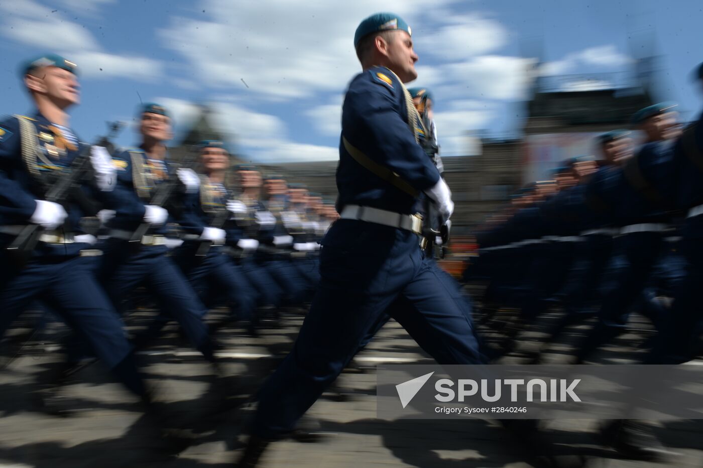 Final practice of military parade on 71st Victory anniversary