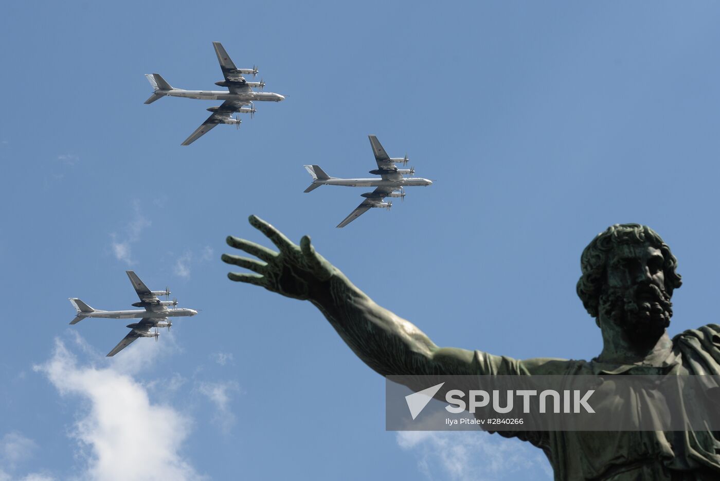 Rehearsal of parade marking 71th anniversary of Victory in Great Patriotic War