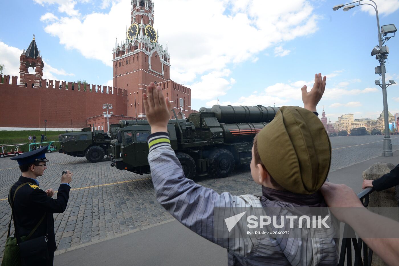 Rehearsal of parade marking 71th anniversary of Victory in Great Patriotic War