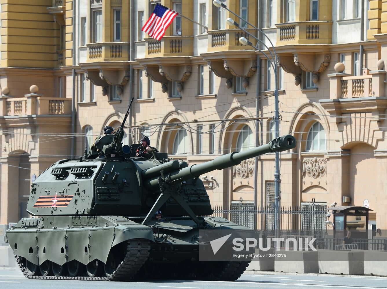 Rehearsal of parade marking 71th anniversary of Victory in Great Patriotic War