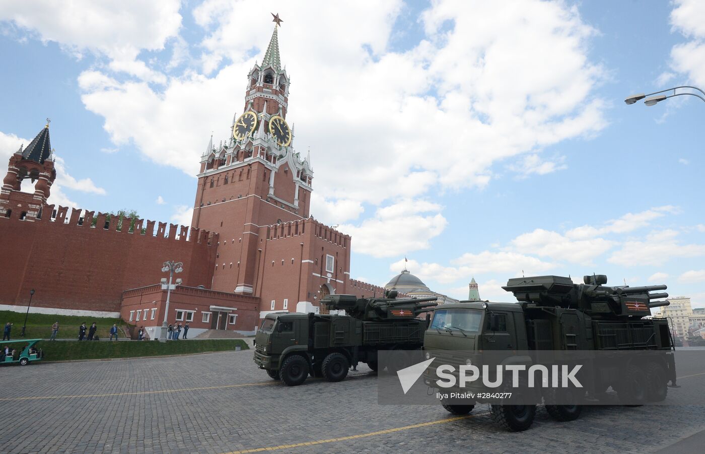 Final practice of military parade on 71st Victory anniversary