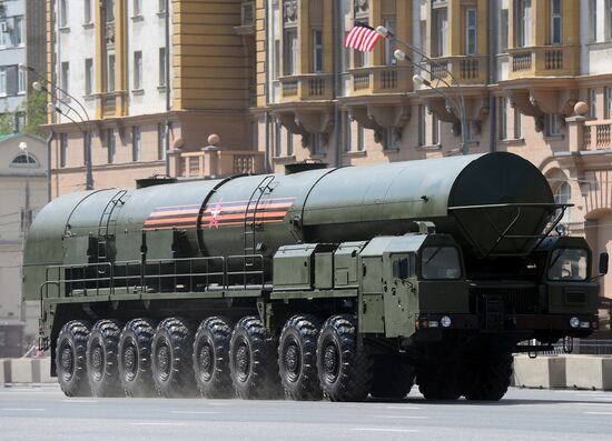 Final rehearsal of parade marking 71st anniversary of Victory in Great Patriotic War