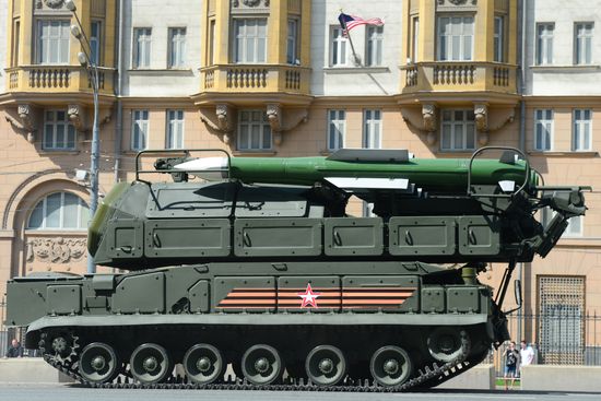 Rehearsal of parade marking 71th anniversary of Victory in Great Patriotic War