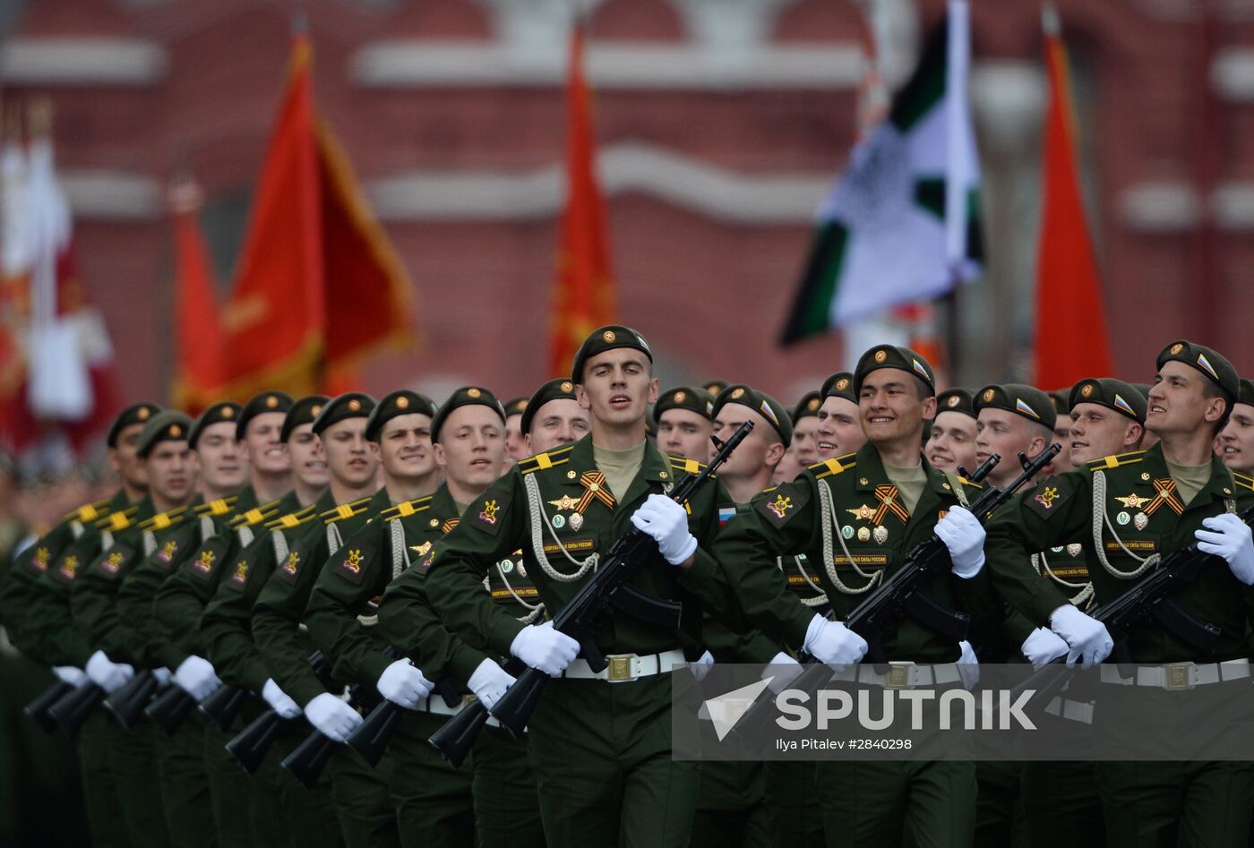 Final practice of military parade on 71st Victory anniversary