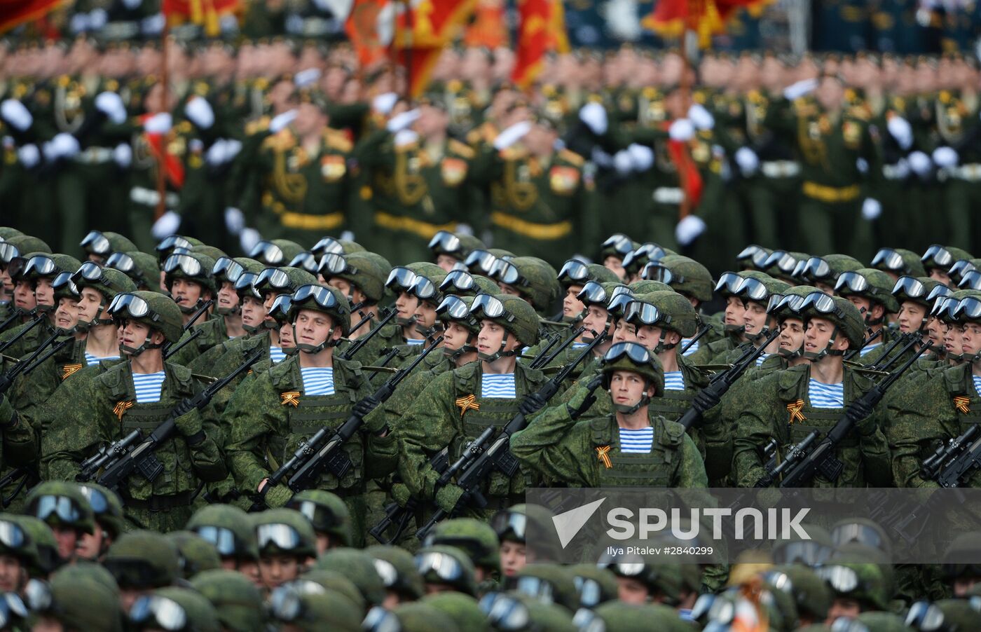 Final practice of military parade on 71st Victory anniversary