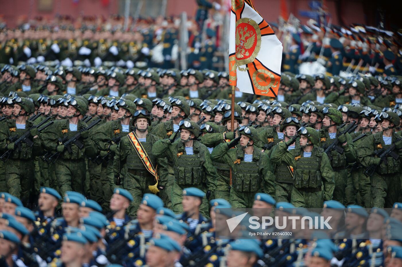 Final practice of military parade on 71st Victory anniversary