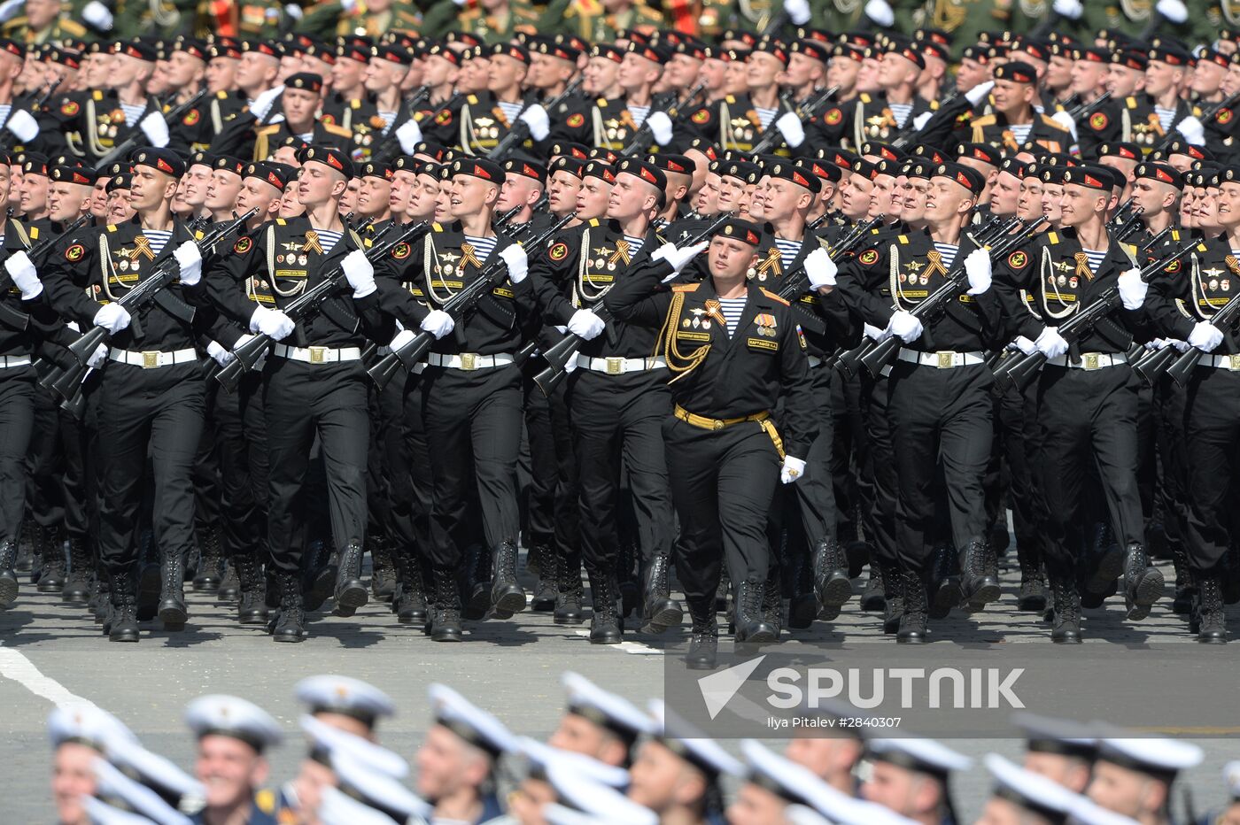Final practice of military parade on 71st Victory anniversary
