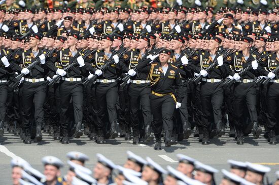 Final practice of military parade on 71st Victory anniversary