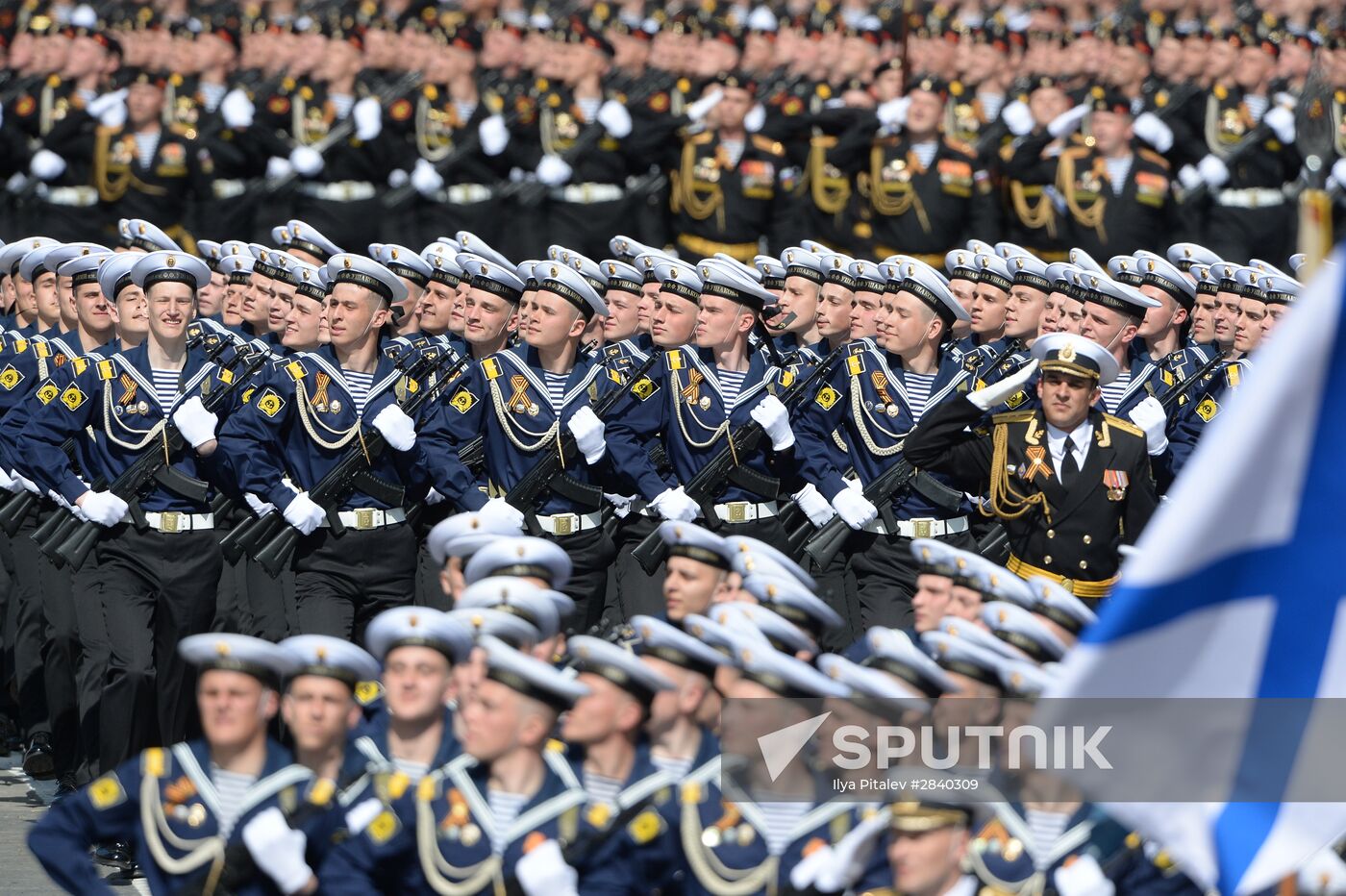 Final practice of military parade on 71st Victory anniversary