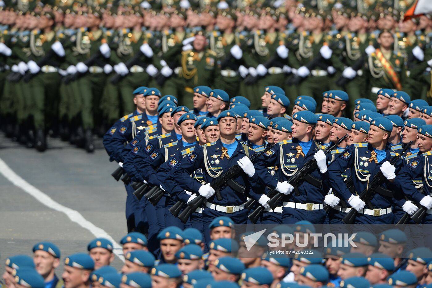Final practice of military parade on 71st Victory anniversary