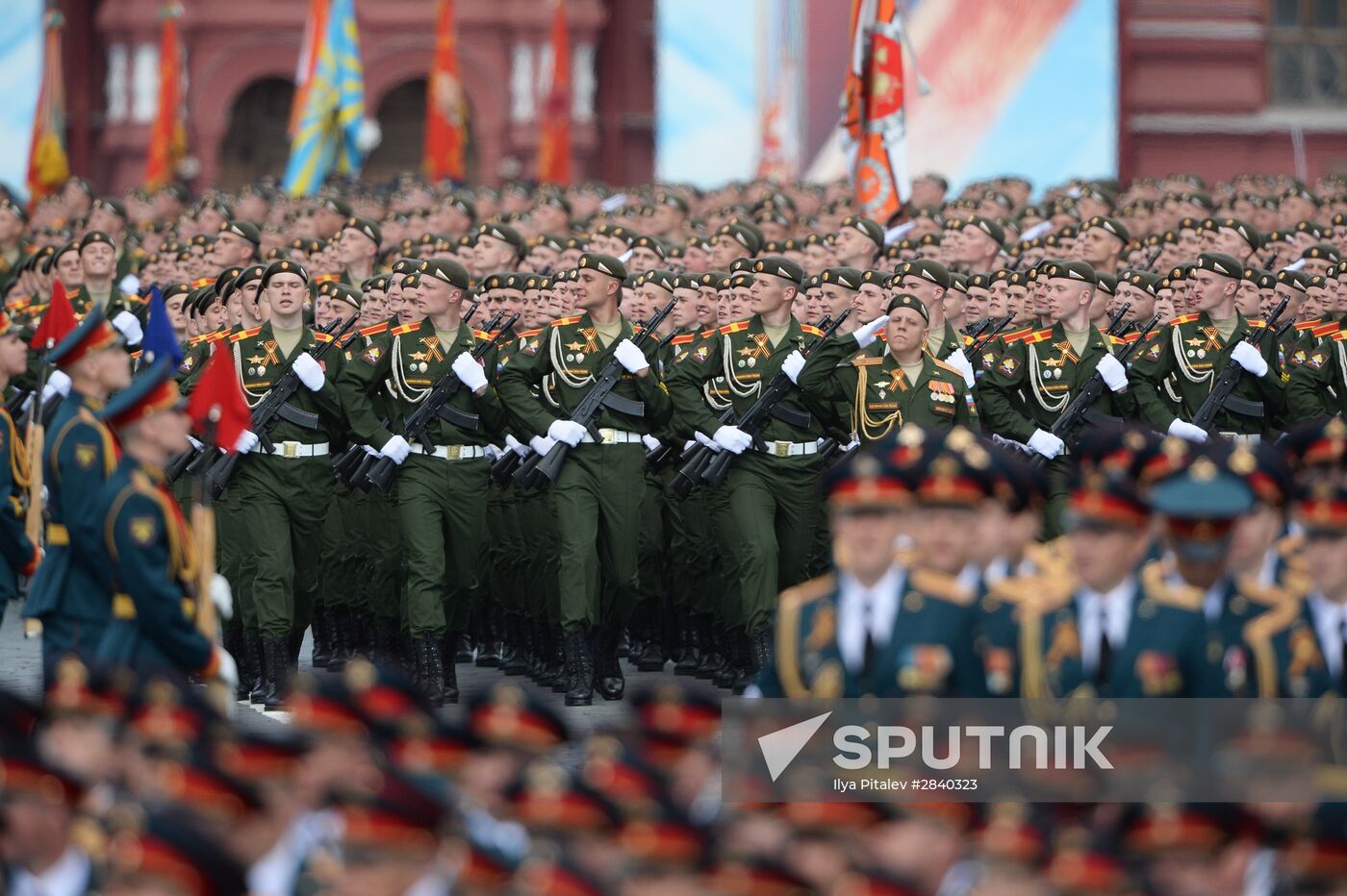 Final practice of military parade on 71st Victory anniversary