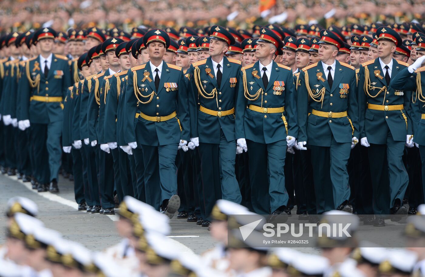 Final practice of military parade on 71st Victory anniversary