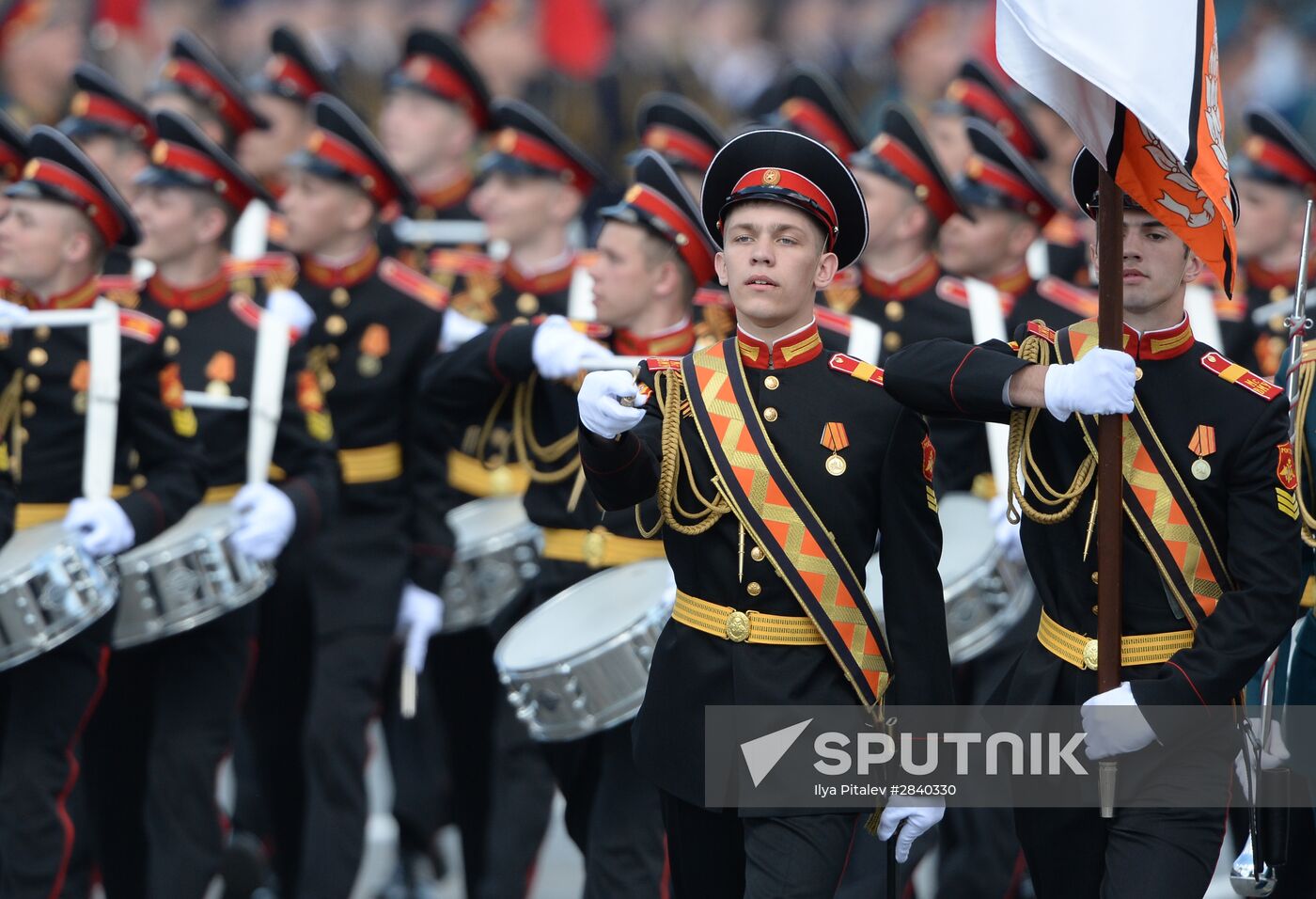 Final practice of military parade on 71st Victory anniversary