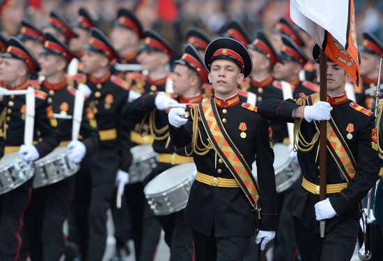 Final practice of military parade on 71st Victory anniversary