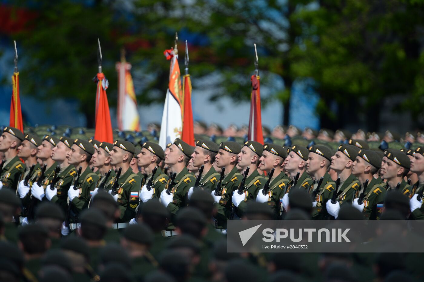 Final practice of military parade on 71st Victory anniversary