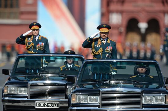 Final practice of military parade on 71st Victory anniversary