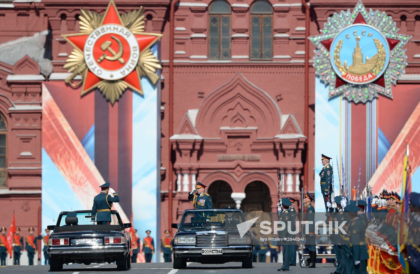 Final practice of military parade on 71st Victory anniversary