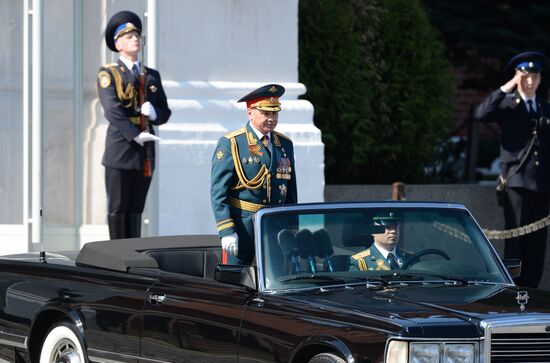 Final practice of military parade on 71st Victory anniversary