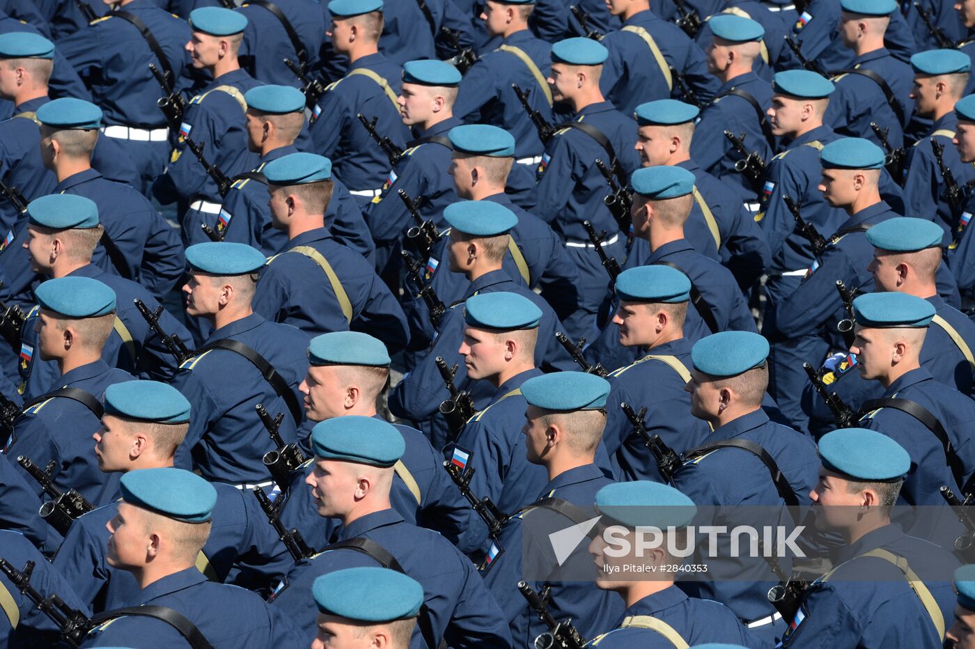 Final practice of military parade on 71st Victory anniversary