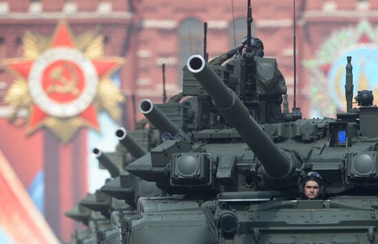 Final rehearsal of parade marking 71st anniversary of Victory in Great Patriotic War