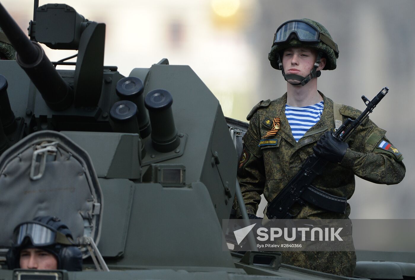 Final practice of military parade on 71st Victory anniversary
