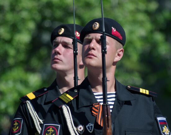 Final practice of Victory parade in Russian cities