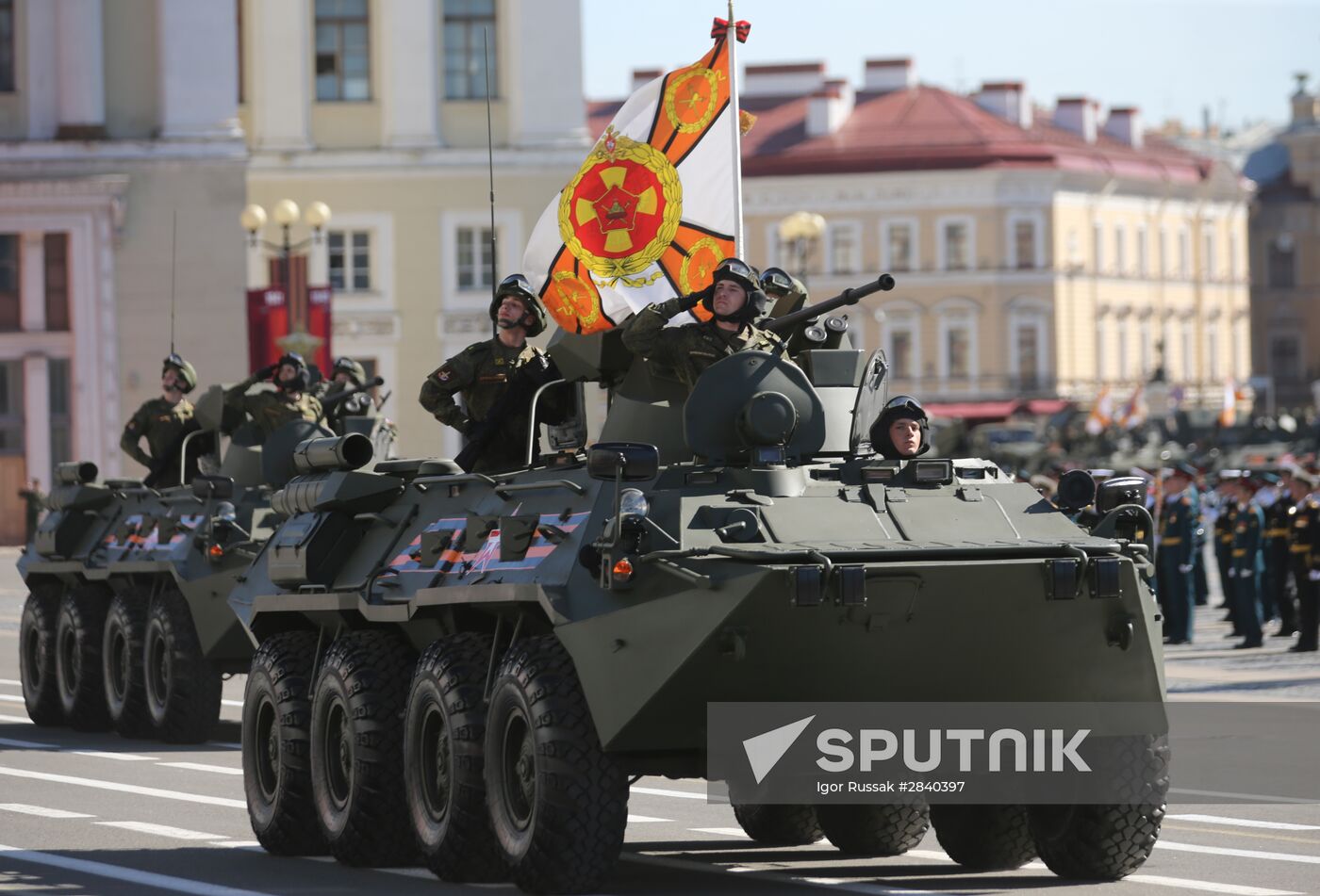 Final practice of Victory parade in Russian cities