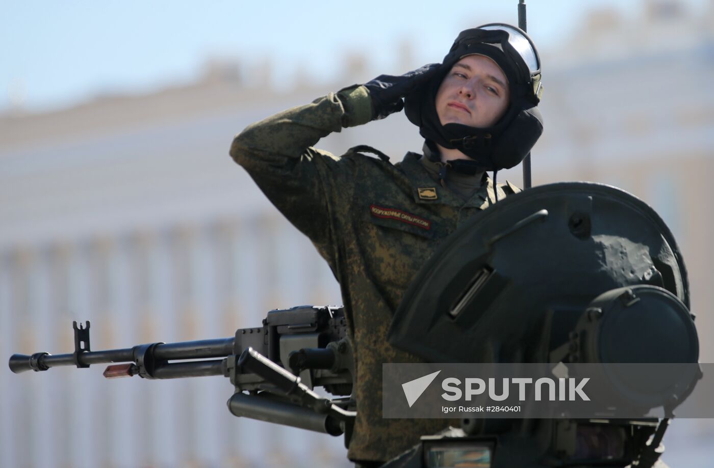 Final practice of Victory parade in Russian cities