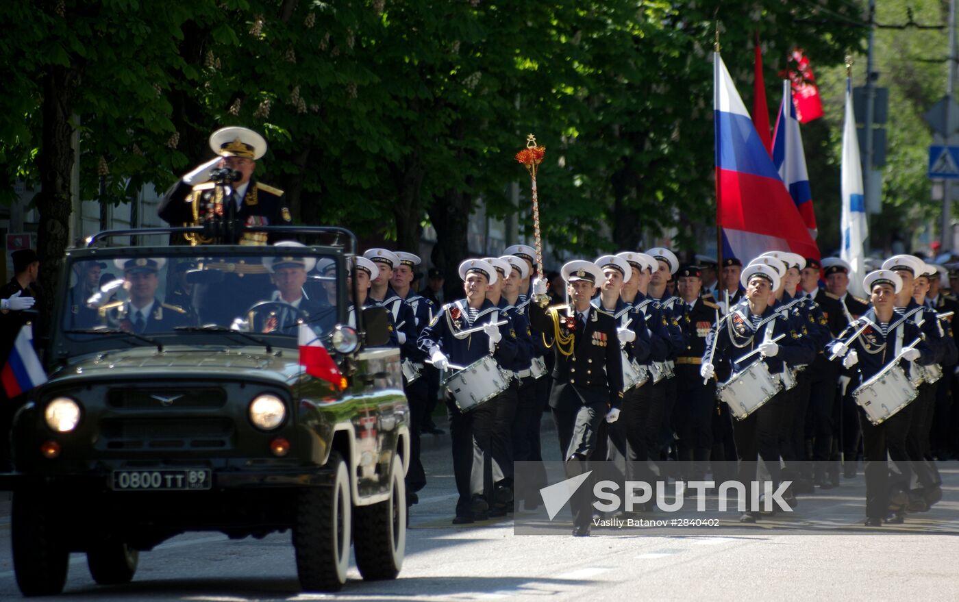 Final practice of Victory parade in Russian cities