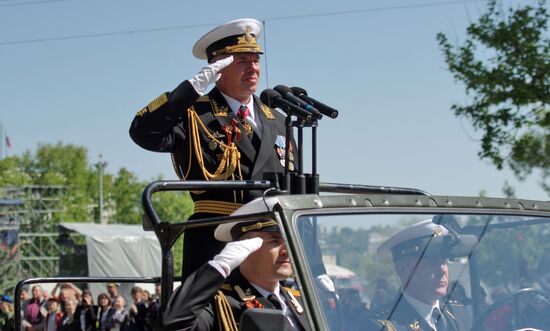 Final practice of Victory Day parade in Russian cities
