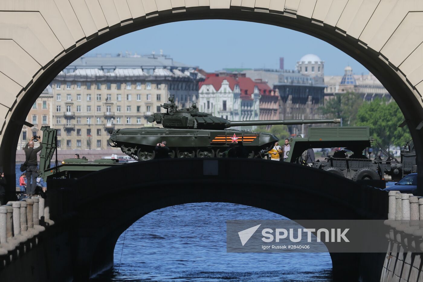 Final practice of Victory parade in Russian cities