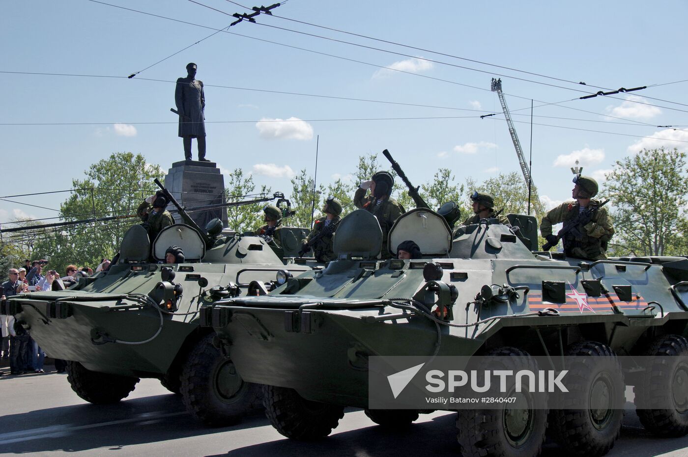 Final practice of Victory parade in Russian cities