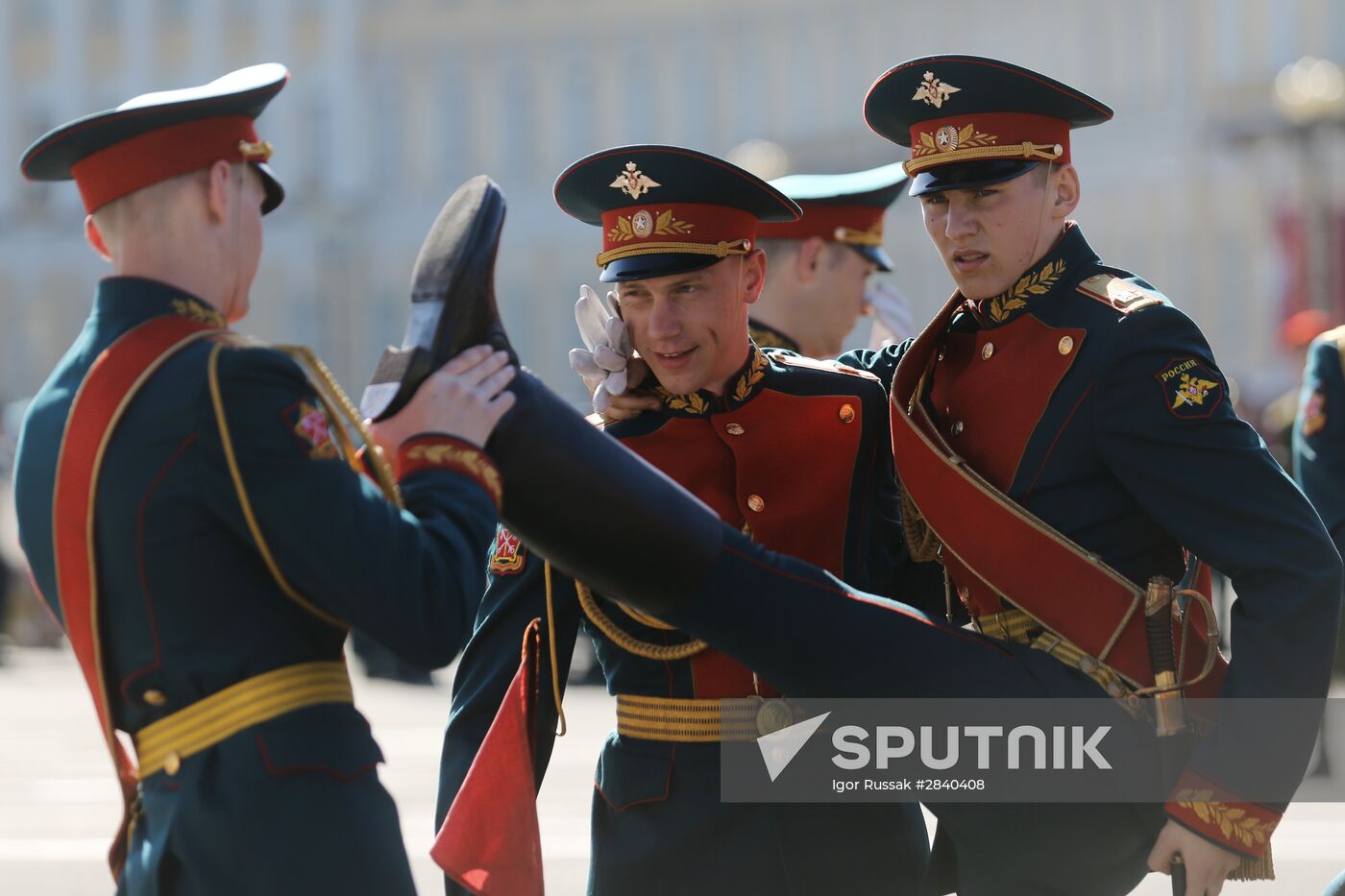 Final practice of Victory parade in Russian cities