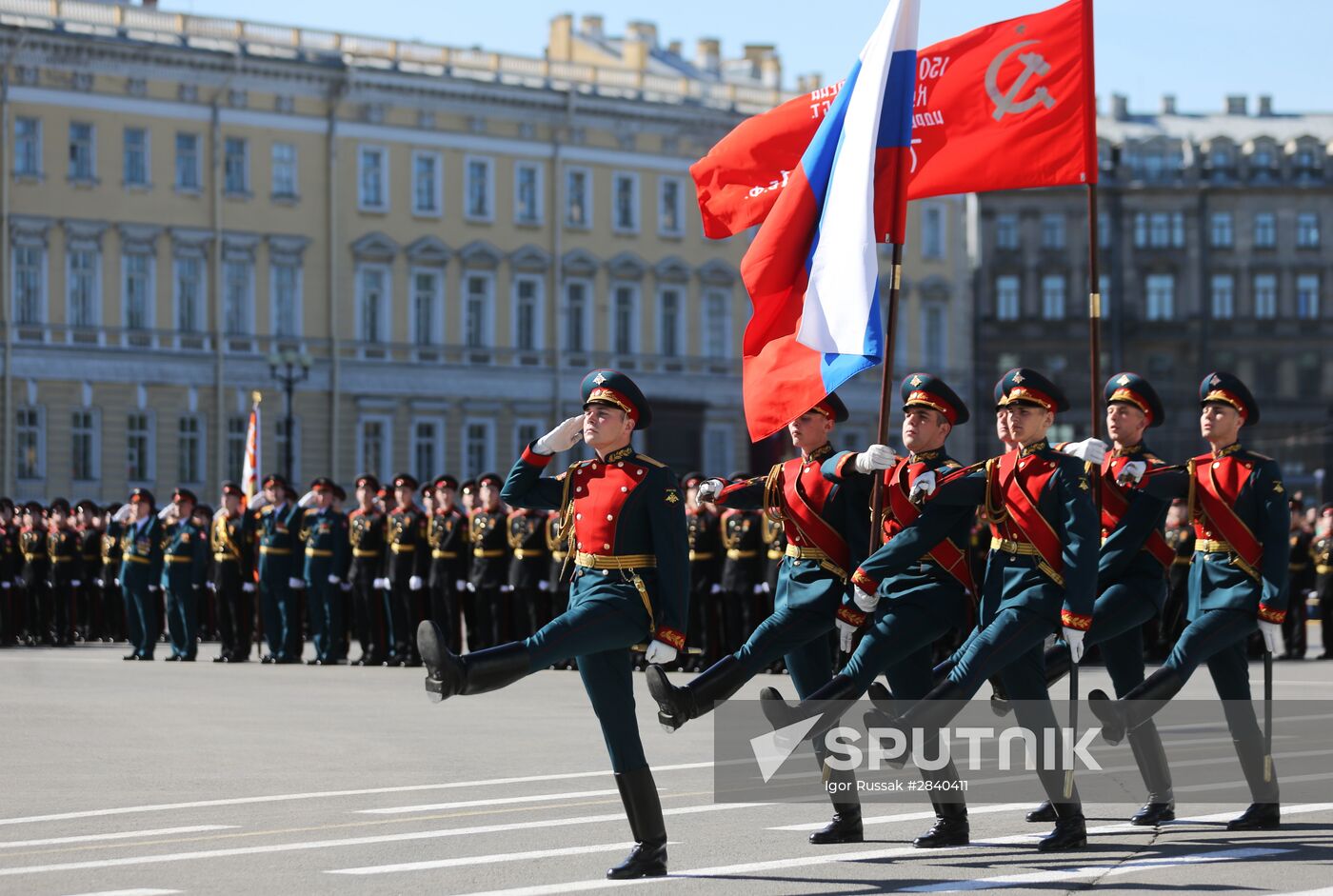 Final practice of Victory parade in Russian cities