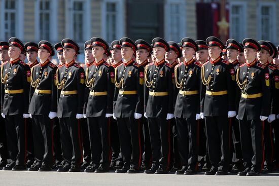 Final practice of Victory parade in Russian cities