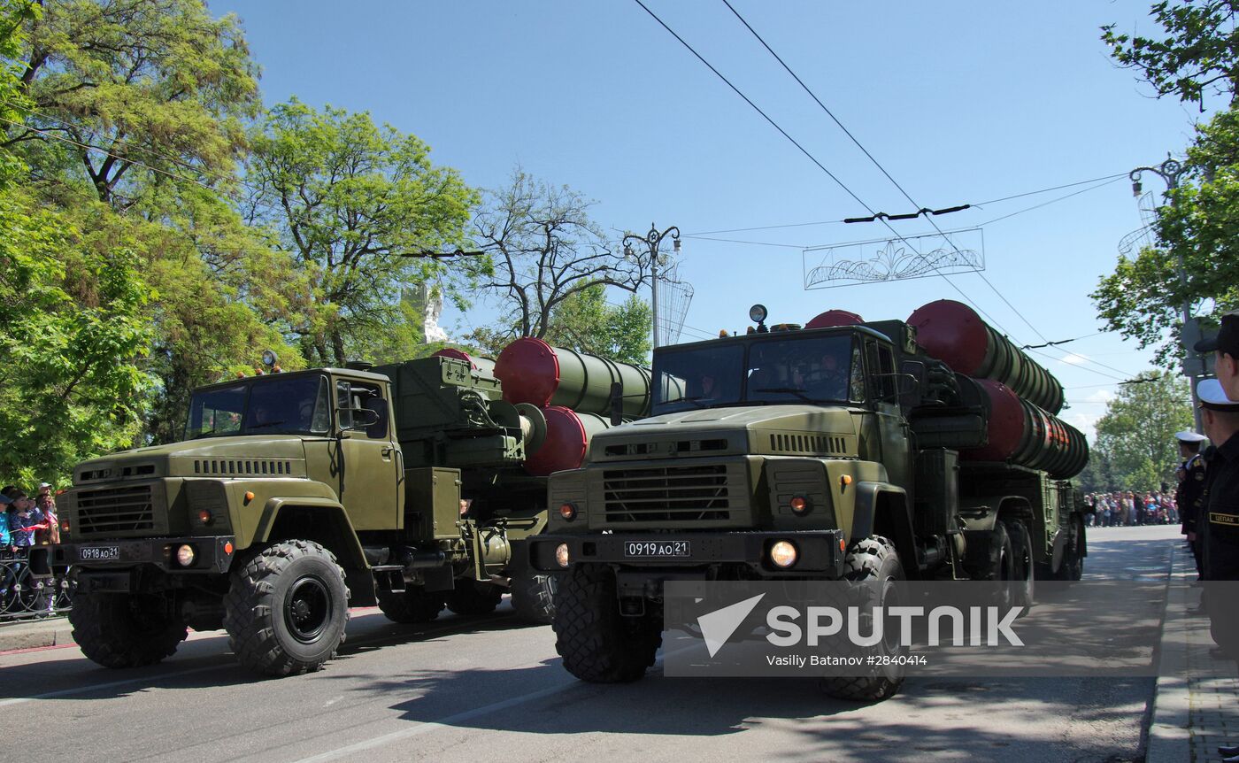 Final practice of Victory parade in Russian cities